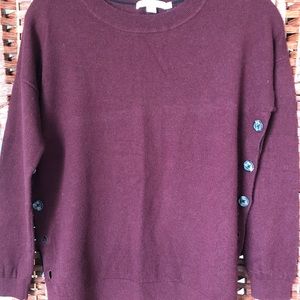 Boden Wine Color Crew Neck Sweater
